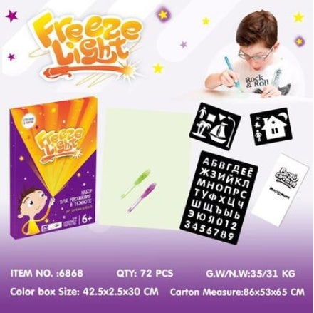 Juguete educativo almohadilla de dibujo 3D Magic 8 efectos de luz rompecabezas tablero Sketchpad