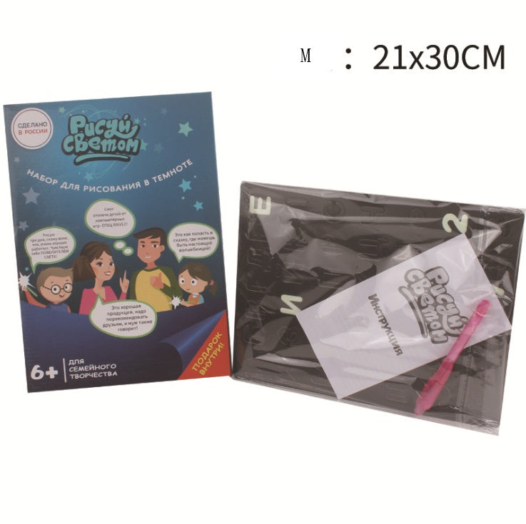 Juguete educativo almohadilla de dibujo 3D Magic 8 efectos de luz rompecabezas tablero Sketchpad