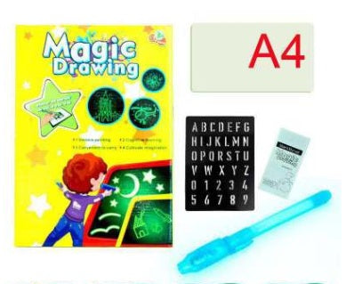Juguete educativo almohadilla de dibujo 3D Magic 8 efectos de luz rompecabezas tablero Sketchpad