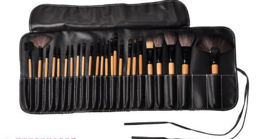 Juego de brochas de maquillaje.