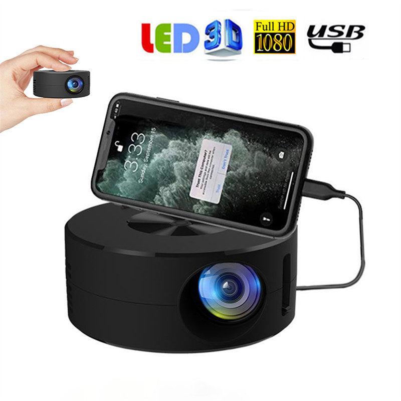 Proyector inteligente WiFi portátil 1080P Home Theater Video LED Mini proyector para Home Theaters Reproductor multimedia