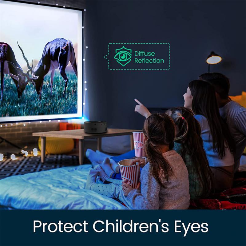 Proyector inteligente WiFi portátil 1080P Home Theater Video LED Mini proyector para Home Theaters Reproductor multimedia